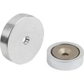 Kipp Magnet Shallow Pot Magnet H=4, 5 Smco, Round, Comp:Steel, D1=3, 5, D=16 ±0, 15 K1401.16